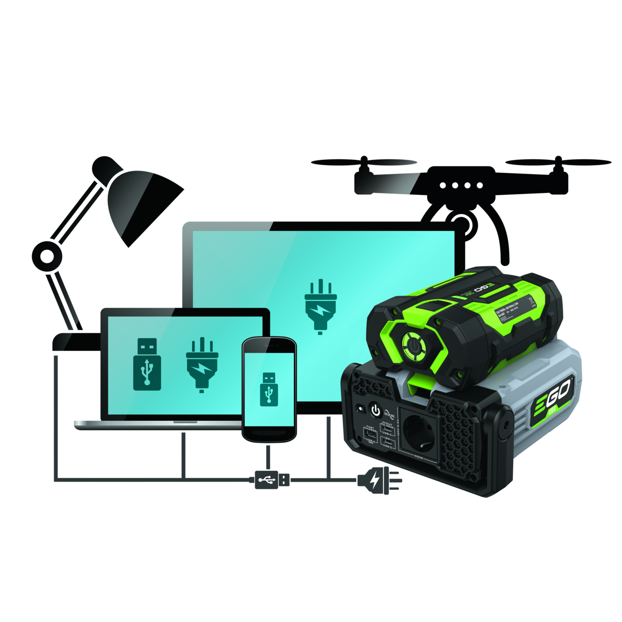 Ego PAD5000E Nexus Escape 400w Power Inverter