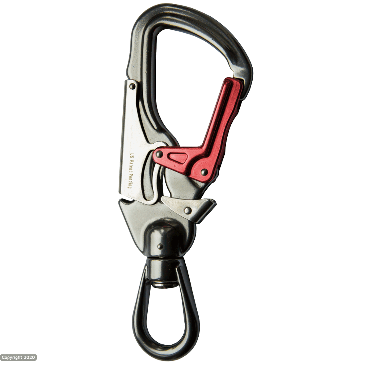 ISC Triple Action Snap Lock Swivel Eye Karabiner