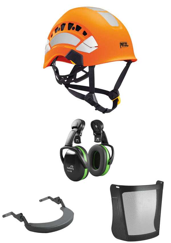 Petzl Vertex Vent Hi-Viz Climbing Helmet 25SNR Bundle