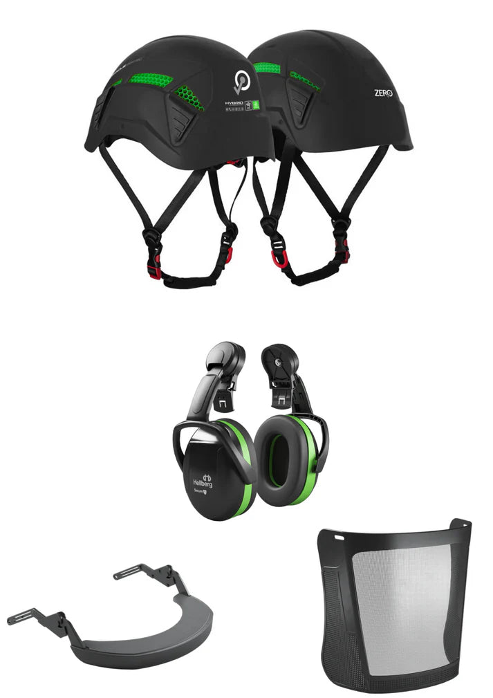 ZERO Pinnacle Zertec Vent Helmet 25SNR Bundle