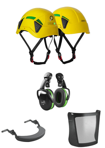 ZERO Pinnacle Zertec Vent Helmet Bundle
