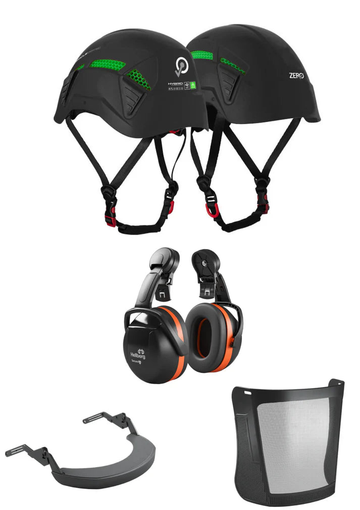 ZERO Pinnacle Zertec Vent Helmet Bundle