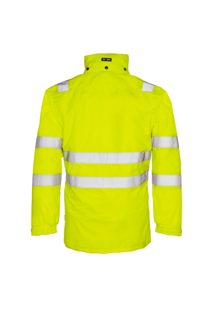 Sioen HV Orange 4-in-1 Rain Jacket with Detachable Bodywarmer