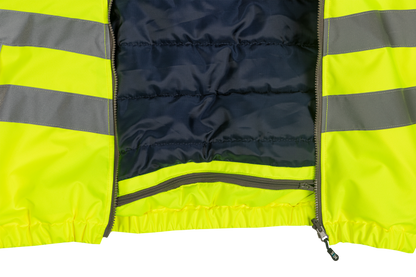 Sioen HV Orange 4-in-1 Rain Jacket with Detachable Bodywarmer