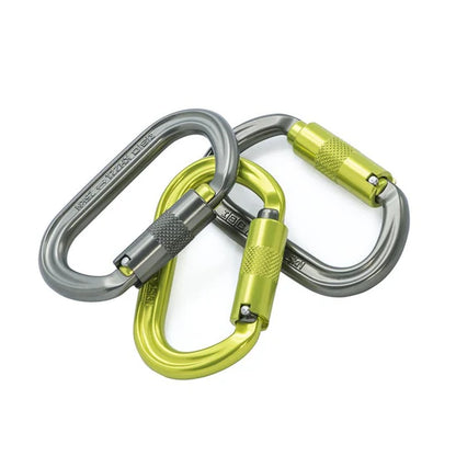 ISC Oval Lemon Titanium 3-Pack Karabiner