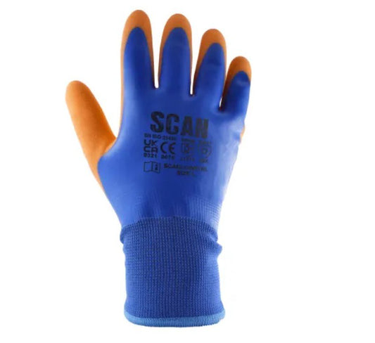 Scan Thermal Waterproof Latex Coated Gloves