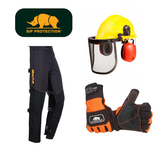 SIP Protection Chainsaw Chaps PPE Starter Bundle