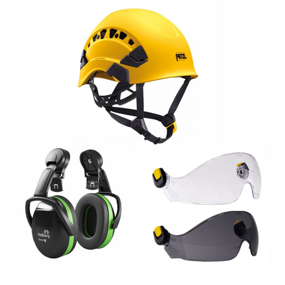 Petzl Vertex Vent Climbing Helmet Shield Bundle