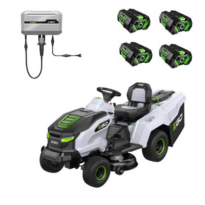 Ego TR3801E-B 38" Ride-On Mower Bundle