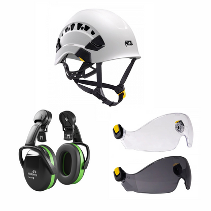 Petzl Vertex Vent Climbing Helmet Shield Bundle