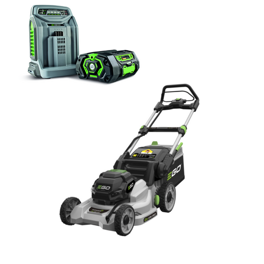 Ego LM1701E 17" Push Lawnmower Bundle