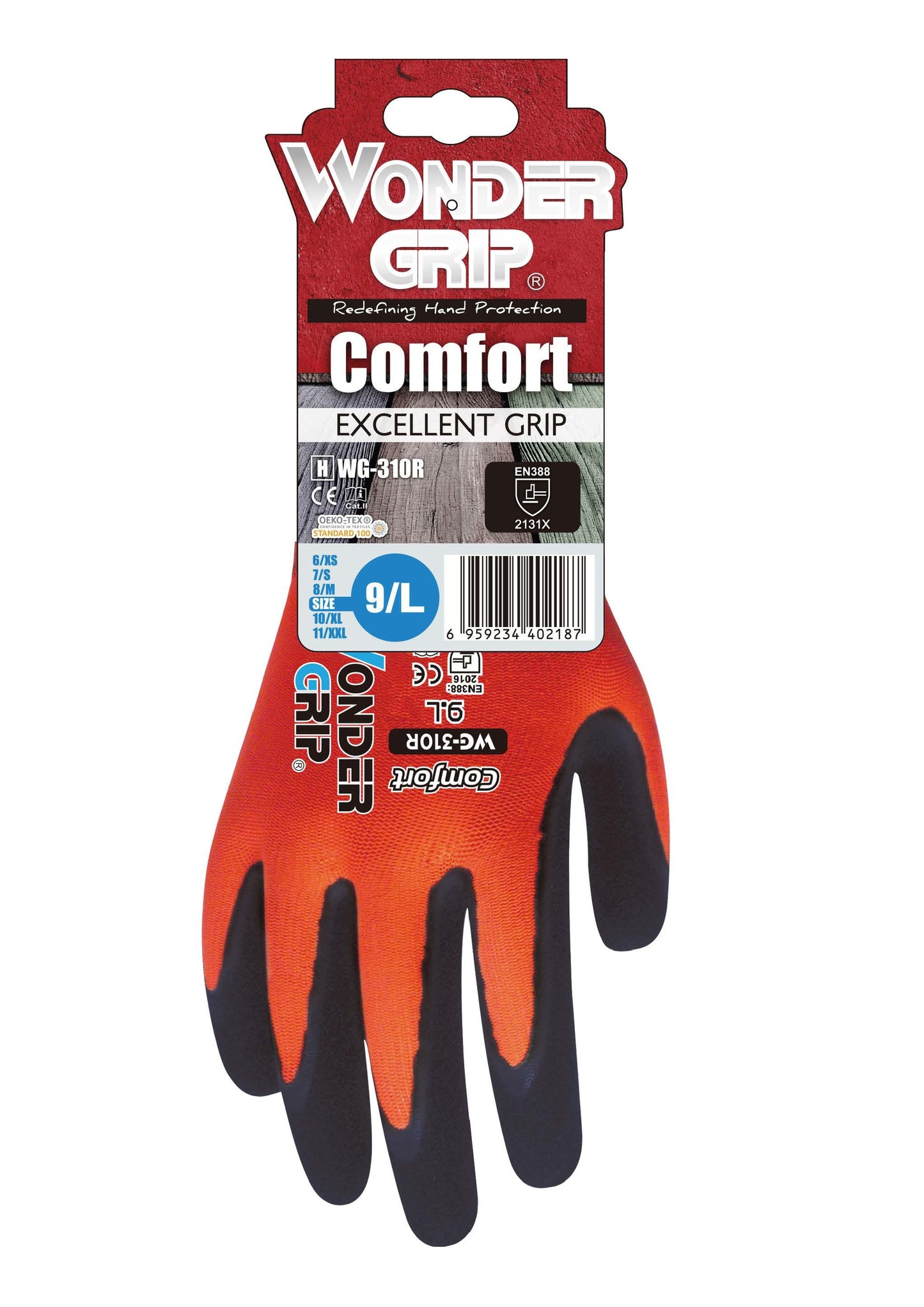 Wonder Grip® WG-310R Comfort Gloves