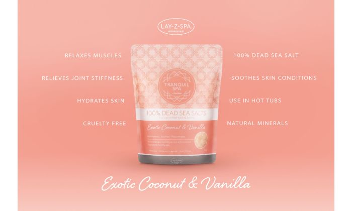 Tranquil Spa Dead Sea Salts ‑ Coconut & Vanilla