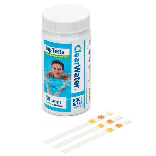 Clearwater PH, Alkaline & Chlorine Dip Test Strips (50PK)
