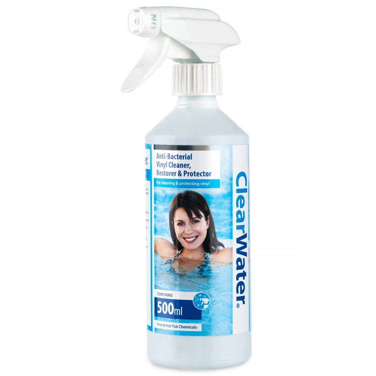 Clearwater Pool & Hot Tub Surface Cleaner, Anti‑Bacterial (500ml ...