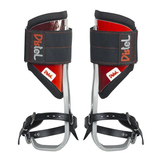 Distel Aluminium 3.1 Climbing Spurs / Spikes Leather Straps