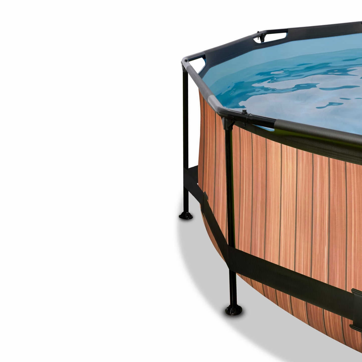 EXIT Wood Pool 12ft x76cm with Filter Pump - Wood