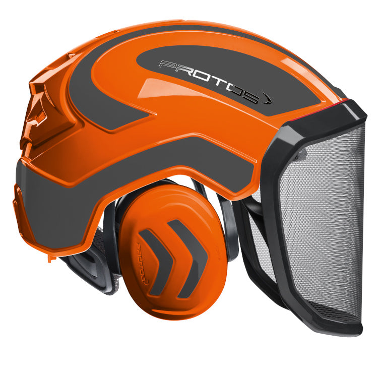 Protos Integral Forest Helmet - Orange Grey