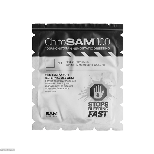 SAM Medical ChitoSAM 100 - Single 4" x 4" (10cm x 10cm)