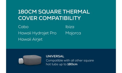 Lay-Z-Spa Square Thermal Hot Tub Cover ‑ Small 180cm x 71cm