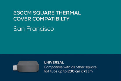 Lay-Z-Spa Square Thermal Hot Tub Cover - X Large 230cm x 71 cm